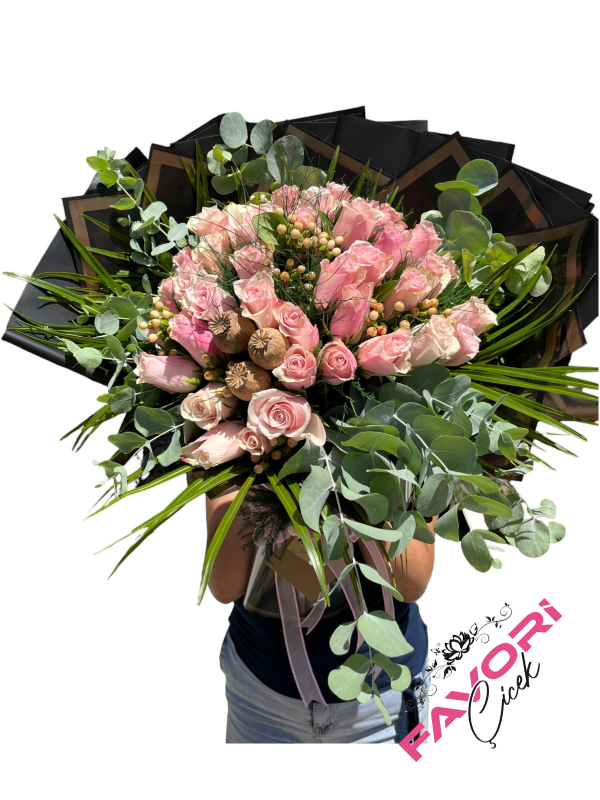 41 Pembe Gül İsteme Çiçeği