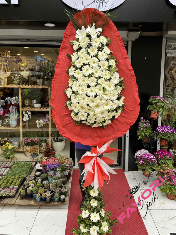 Kırmızı Beyaz Düğün Çelengi