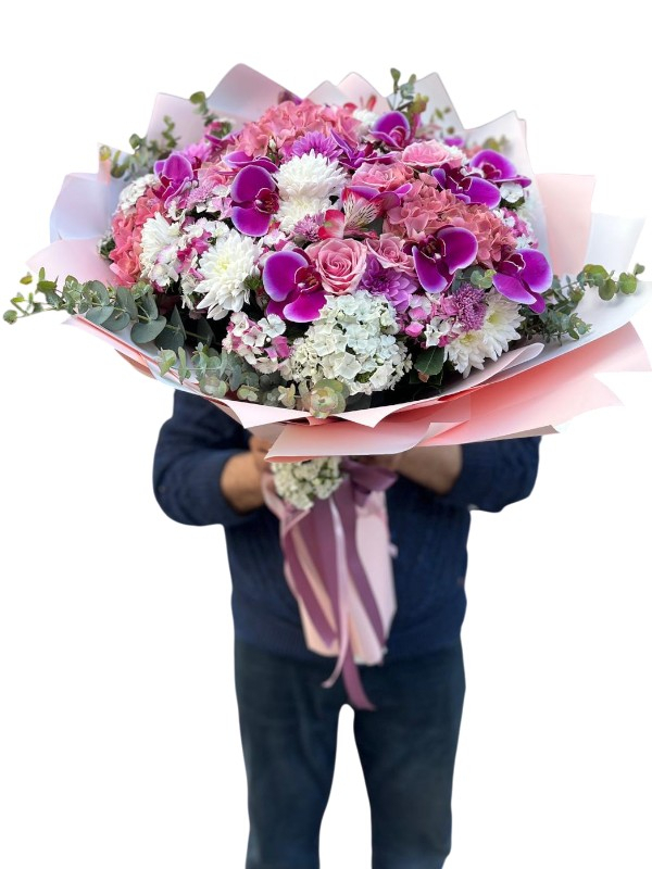 Orkide Dokunuşlu Premium Karışık Buket