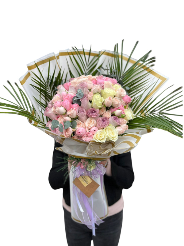 Pastel Tonlarda Gül Buketi