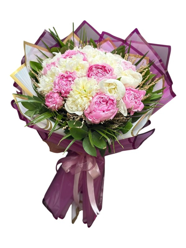 Pembe Beyaz Şakayık Demeti