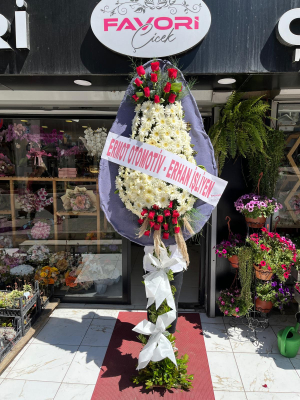 Kırmızı Gül & Beyaz Gerbera Düğün&Nikah Çelengi