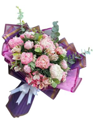 Pembe Şakayık Buketi