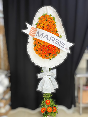 Turuncu Gerbera Açılış Çelengi