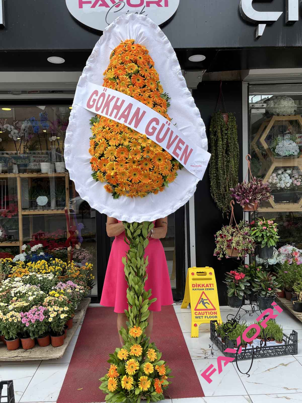 Turuncu Düğün Açılış Çelengi