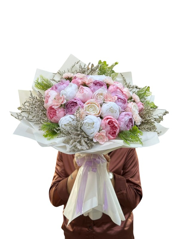 Yapay Lüks Şakayık Buketi